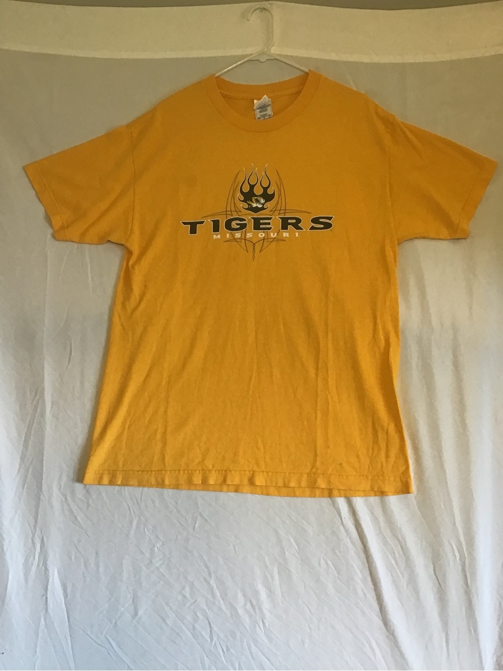 Missouri Tigers Short Sleeve Yellow Graphic Tee